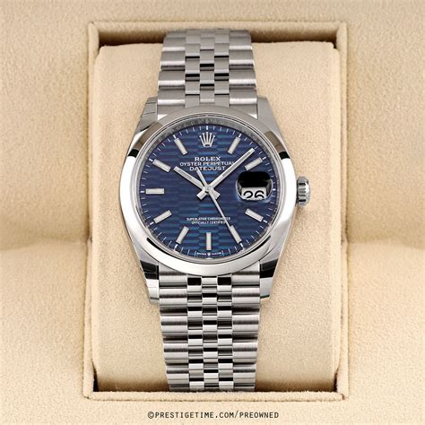 rolex datejust 36 blau gebraucht|rolex datejust 36mm price.